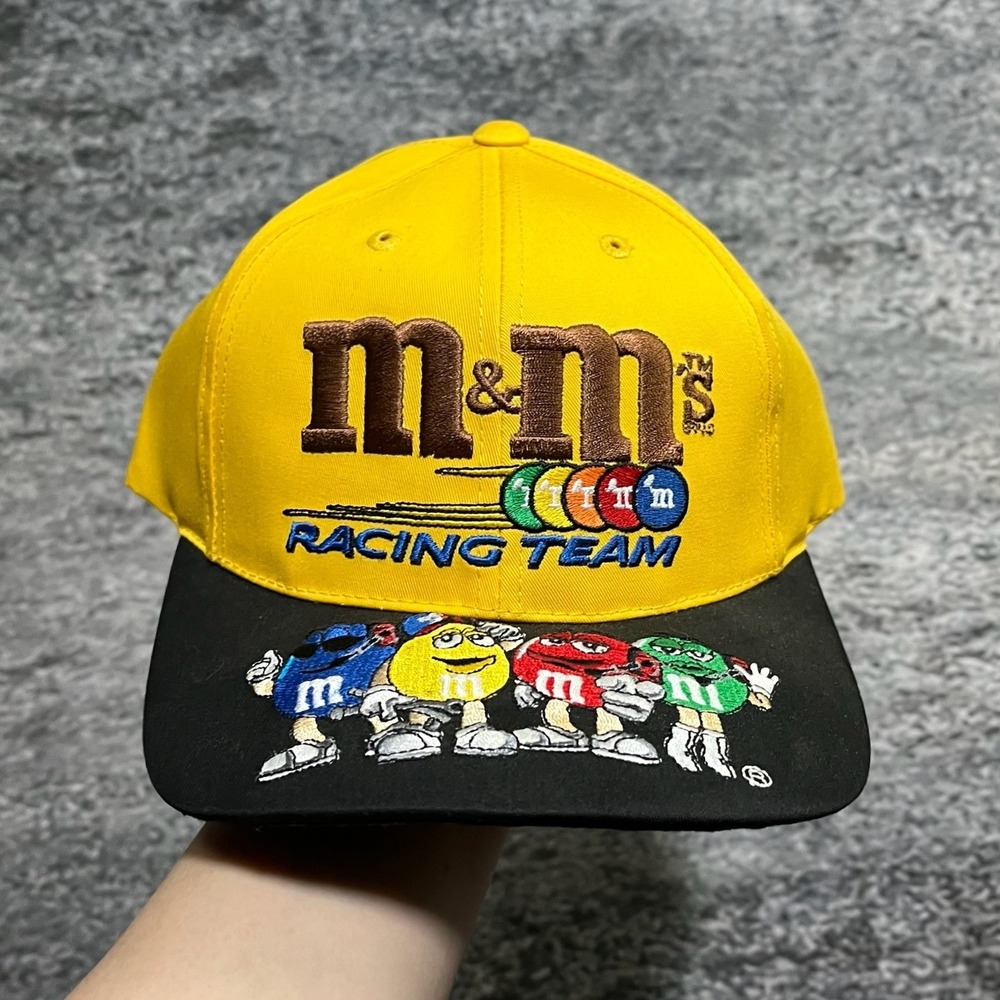 Vintage‎ M&M's Racing Team Hat Snap Back Ernie Irvan #36 NASCAR Adjustable